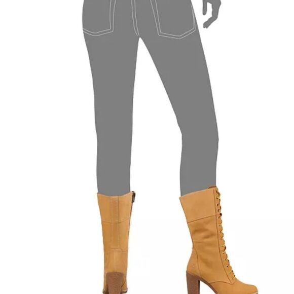 Women's Timberland Lace-Up Block-Heel Boots Size 8W - Picture 2 of 13